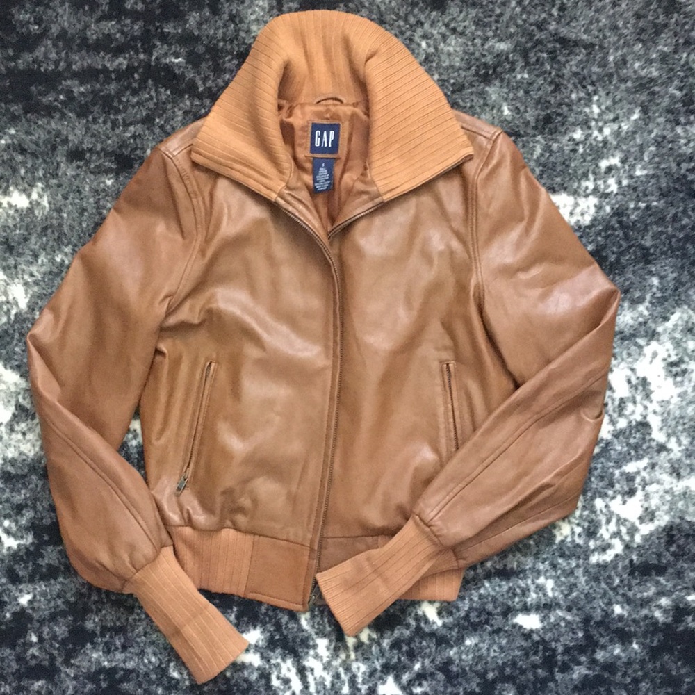 Gap Leather Bomber